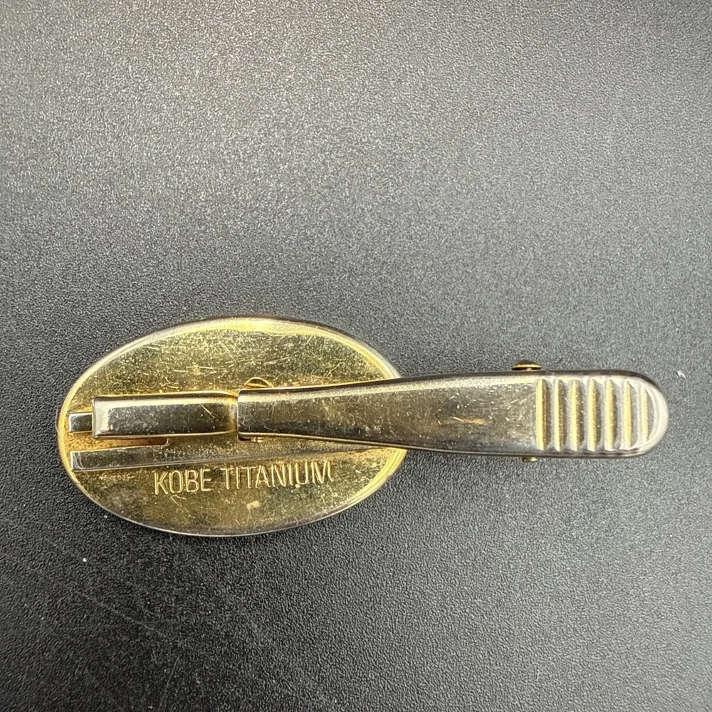 Vintage KOBE TITANIUM Tie Clip Bar Kobelco Corporate Promo